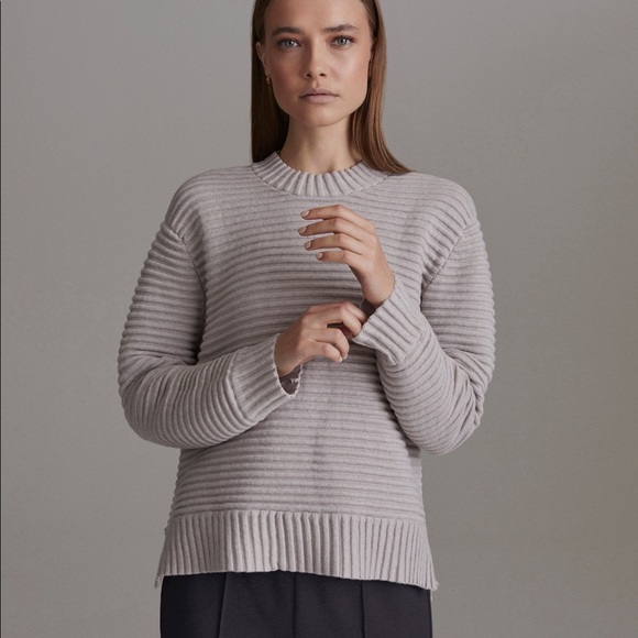 Varley Sweaters - Varley Talbert Ribbed Side Zip Sweater Small